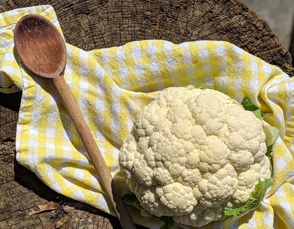 Crema de coliflor y leche de coco