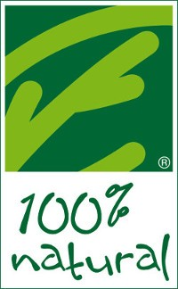 100% Natural Logotipo. Herbolario Salud Mediterranea