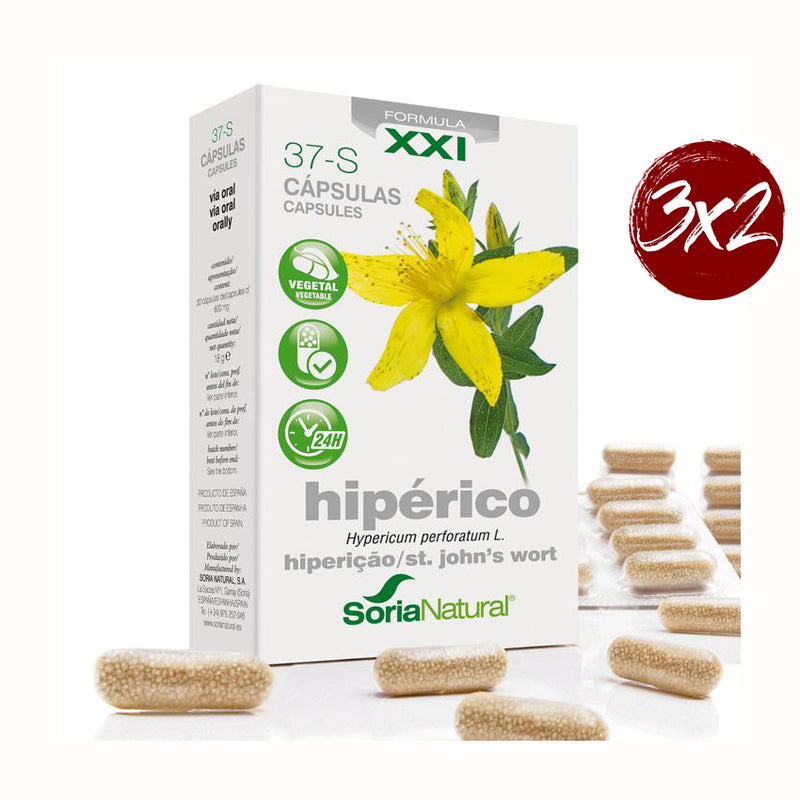 37S Hipérico Fórmula XXI - 30 Cápsulas. Soria Natural. Herbolario Salud Mediterránea