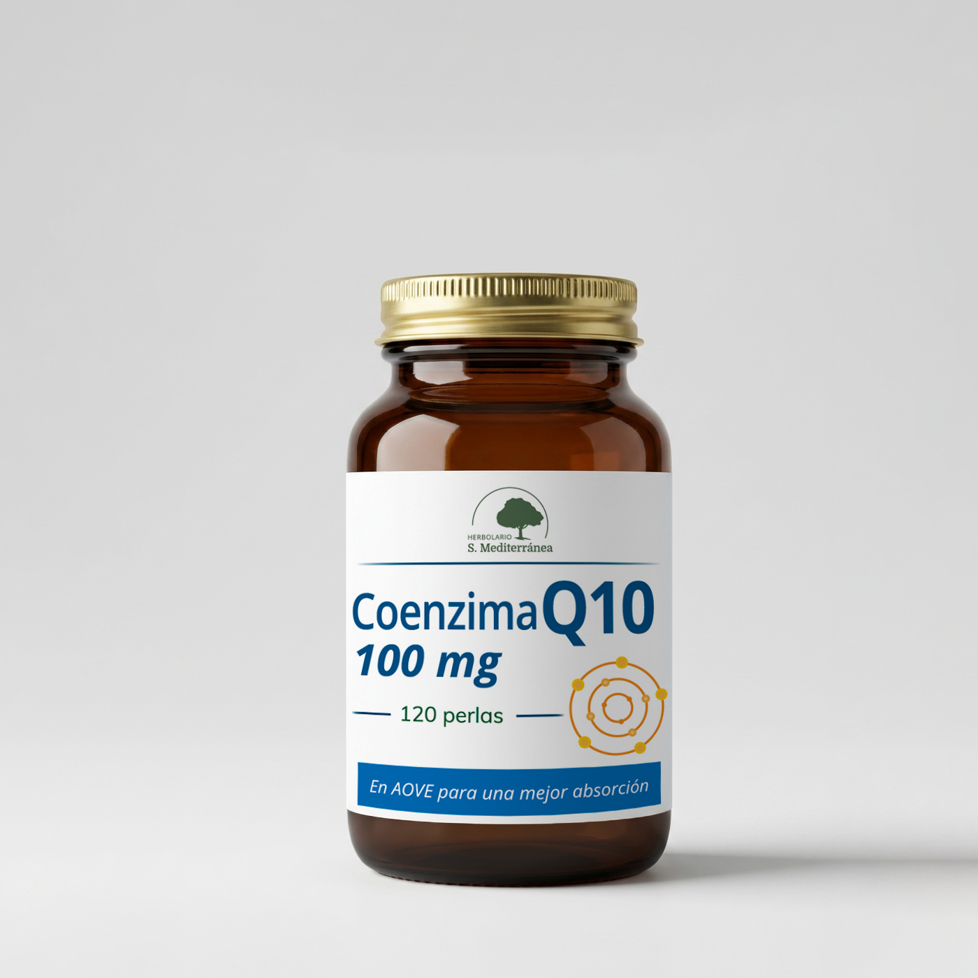 Coenzima Q10 con Aceite de Oliva, 120 perlas | Salud Mediterranea