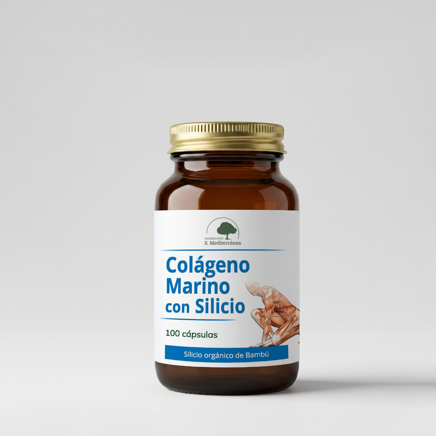 Colageno Marino con Silicio, 100 cápsulas | Salud Mediterránea