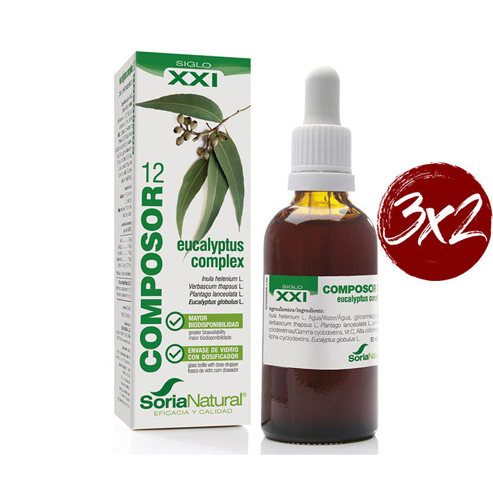 Composor 12. Eucalyptus Complex Formula XXI - 50 ml. Soria Natural. Herbolario Salud Mediterranea