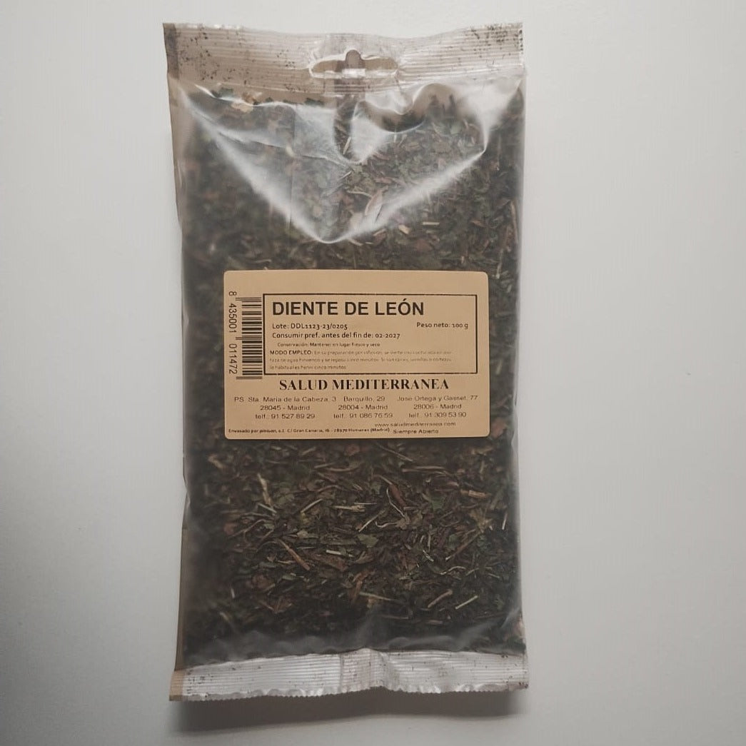 Dente de leão. Planta em saco - 100 gr. Saúde mediterrânea