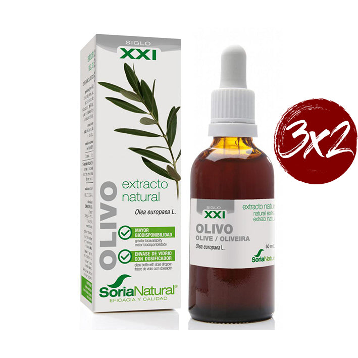 Extracto Natural. Olivo Formula XXI - 50 ml. Soria Natural. Herbolario Salud Mediterranea