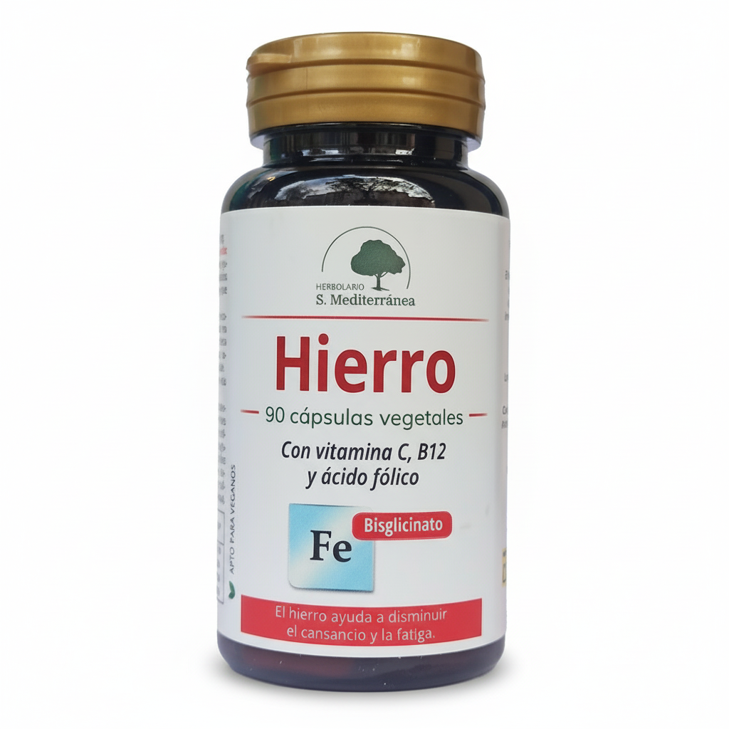 Hierro - 90 Capsulas. Herbolario S. Mediterránea