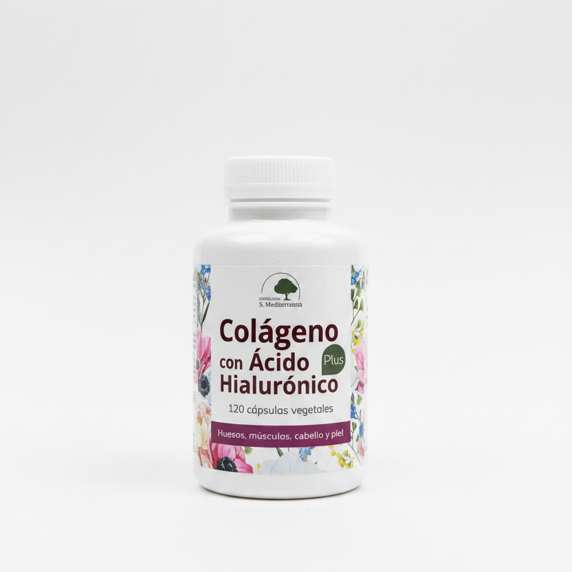 Collagen & Hyaluronic Acid Plus - 120 Capsules. Herbolario S. Mediterránea