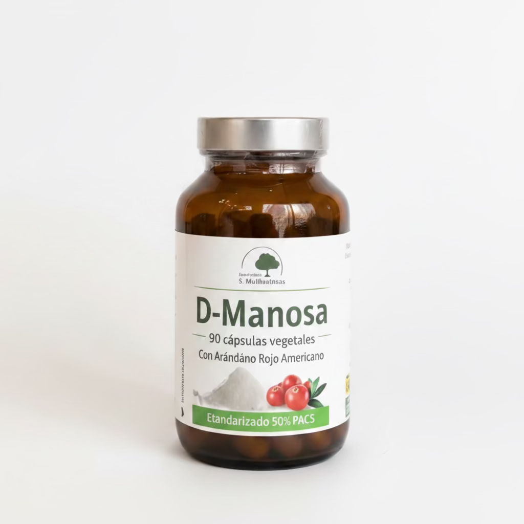 D-Manosa con Arandano Rojo Americano - 90 Capsulas. Herbolario S. Mediterránea