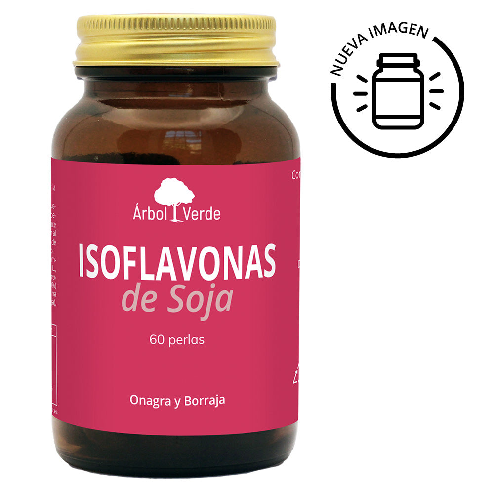 Isoflavonas de Soja con Onagra y Borraja - 60 Perlas. Arbol Verde