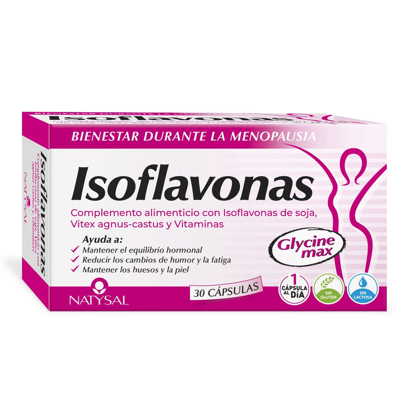 Isoflavonas - 30 Cápsulas. Natysal. Herbolario Salud Mediterranea