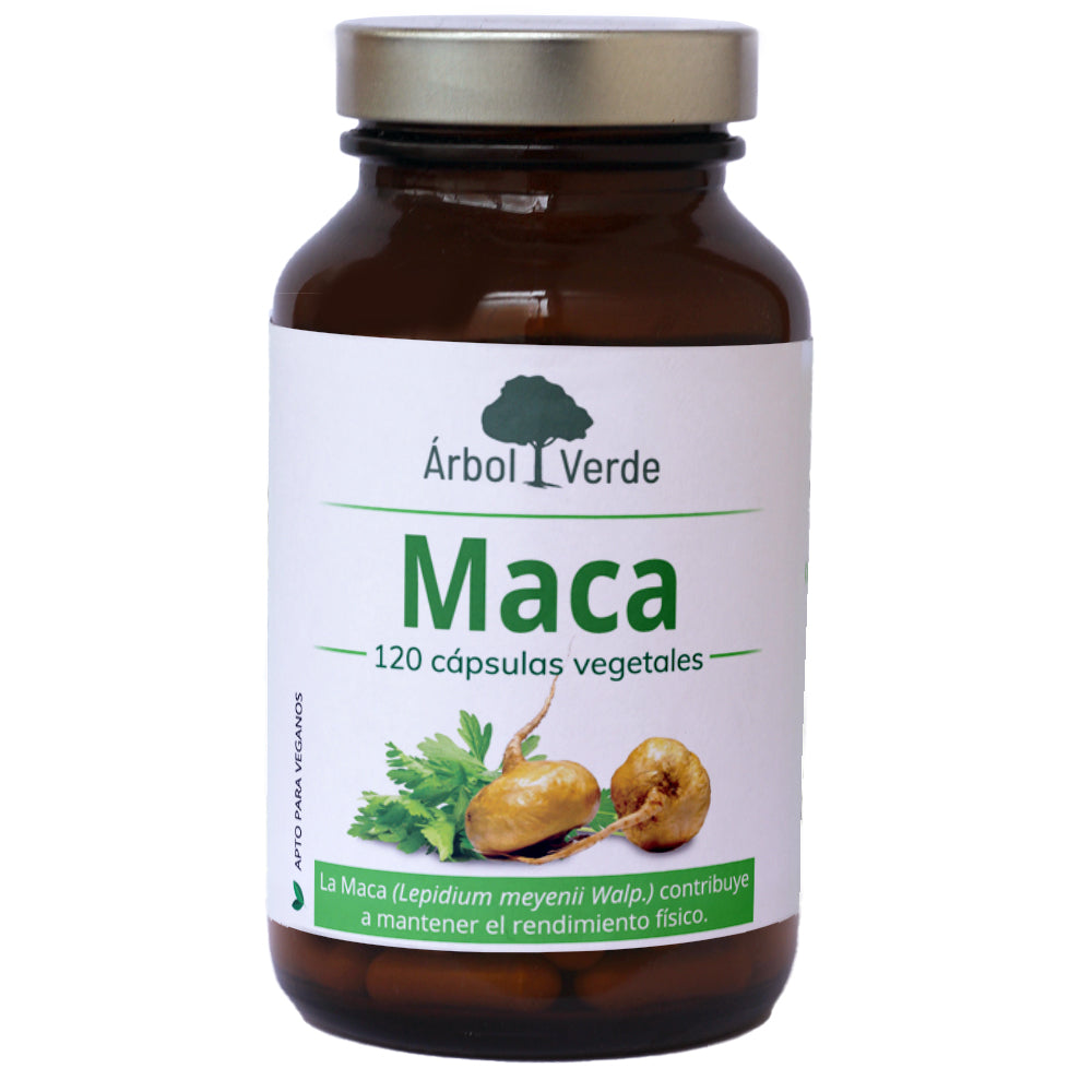 Maca - 120 Cápsulas. Árbol Verde. Herbolario Salud Mediterranea