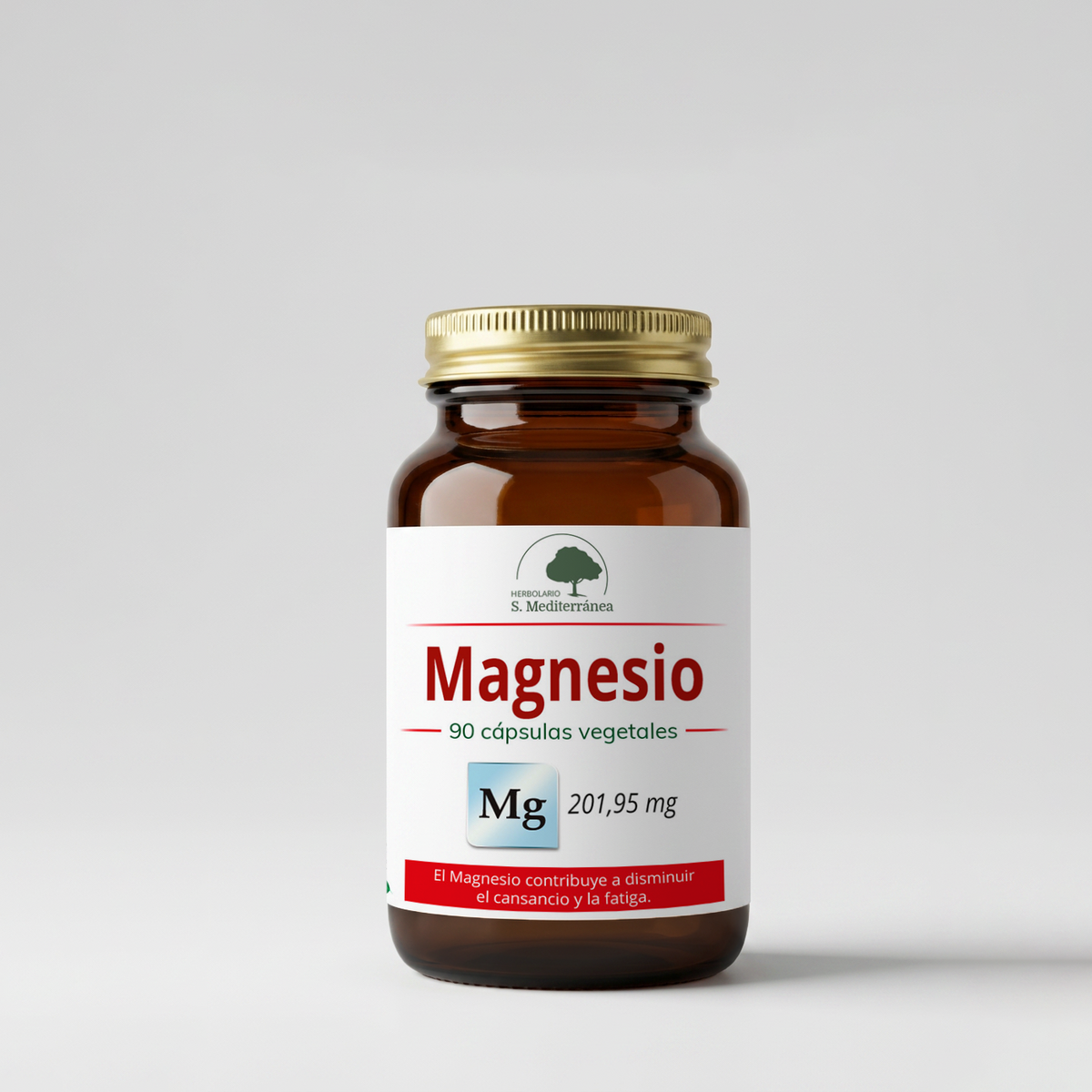 Magnesio, citrato 90 cápsulas vegetales | Salud Mediterránea