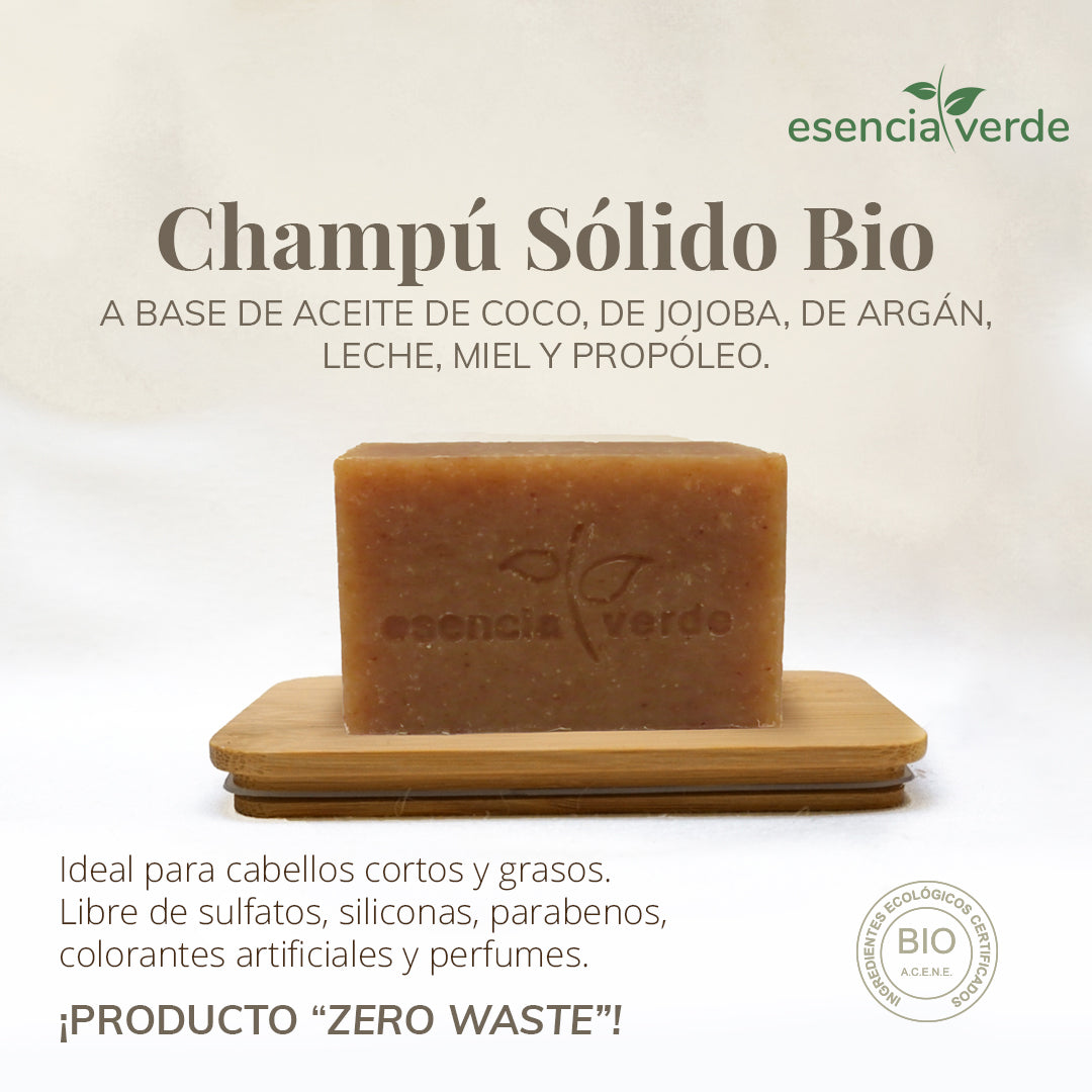 Champú Sólido BIO - 240 g. Esencia Verde