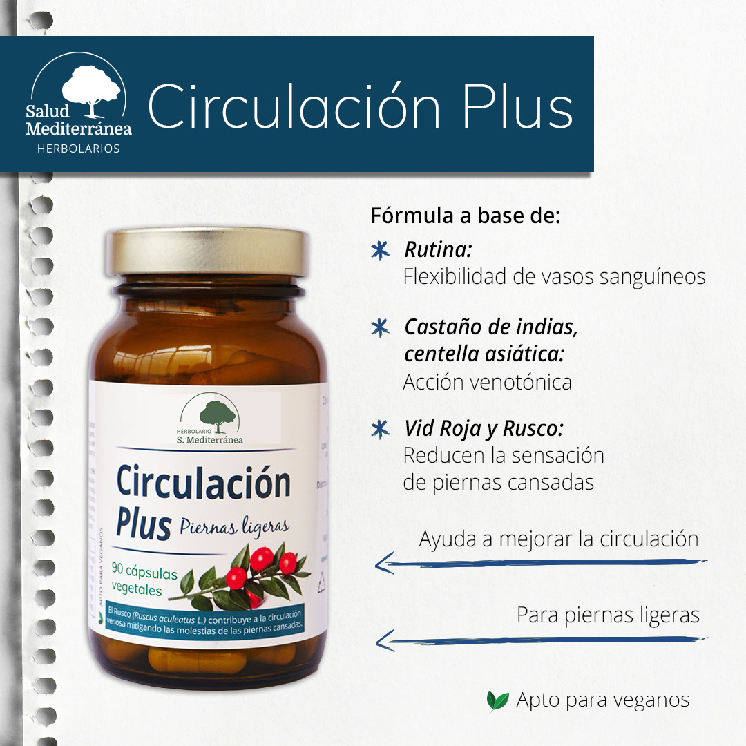 Circulation Plus - 90 Cápsulas. Loja de Ervas Mediterrânicas