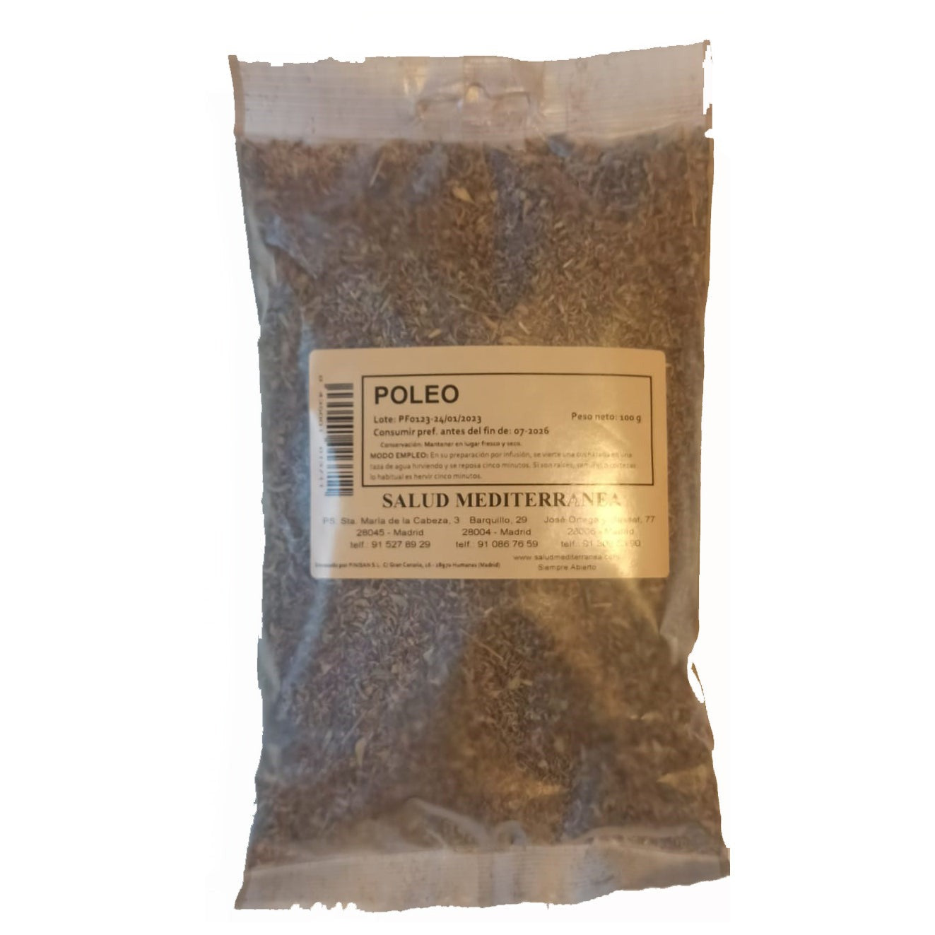 Poleo - Menta. Planta en bolsa - 100 gr. Salud Mediterranea