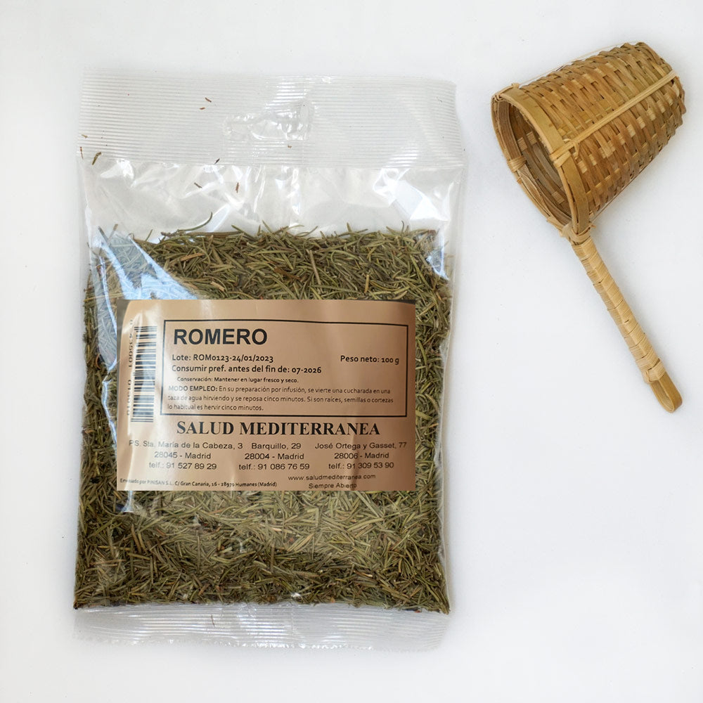Romero en hoja. Planta en bolsa - 100 gr. Salud Mediterranea