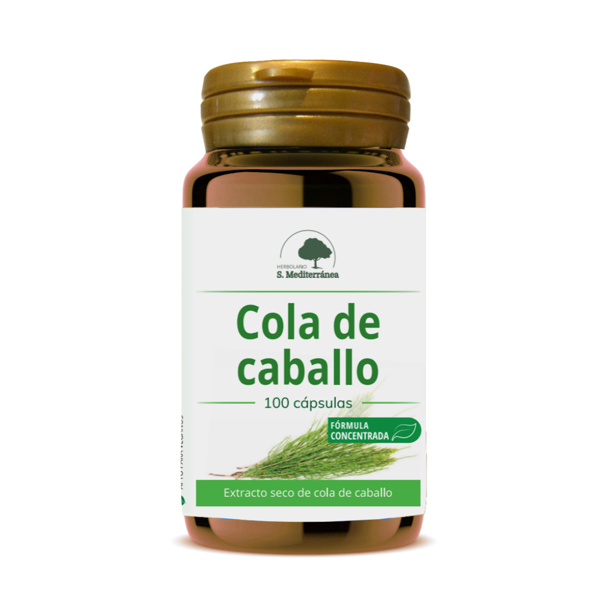 Cola de Caballo - 100 Cápsulas. Herbolario S. Mediterránea