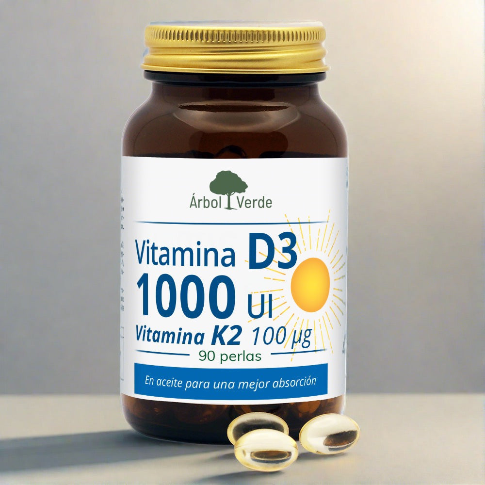 Vitaminas D3 y K2 Árbol Verde. Herbolarios Salud Mediterránea