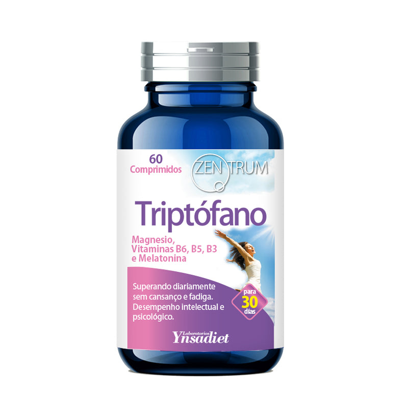 Triptófano, Magnesio, Melatonina y Vitaminas B6, B5, B3 - 60 comprimidos. Zentrum. Herbolario Salud Mediterranea