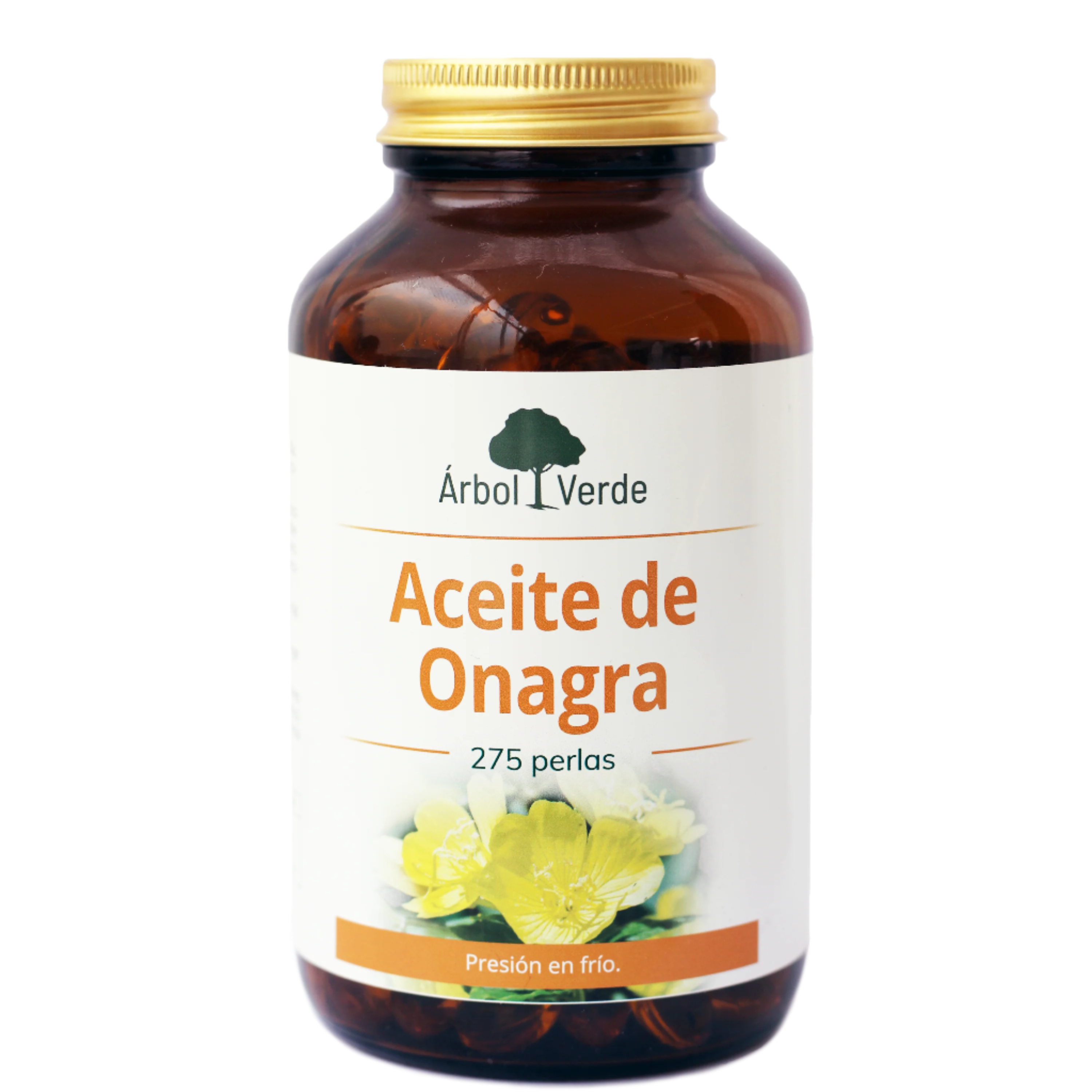 Aceite de Onagra - 275 Perlas. Árbol Verde. Herbolario Salud Mediterranea