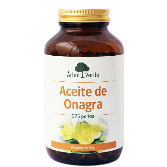 Aceite de Onagra - 275 Perlas. Árbol Verde. Herbolario Salud Mediterranea