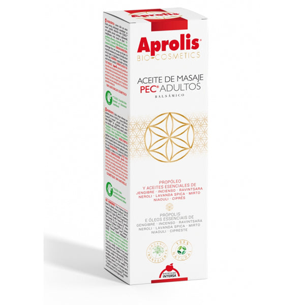 Aprolis Aceite de Masaje PEC Adultos - 100 ml. Dietéticos Intersa. Herbolario Salud Mediterránea.