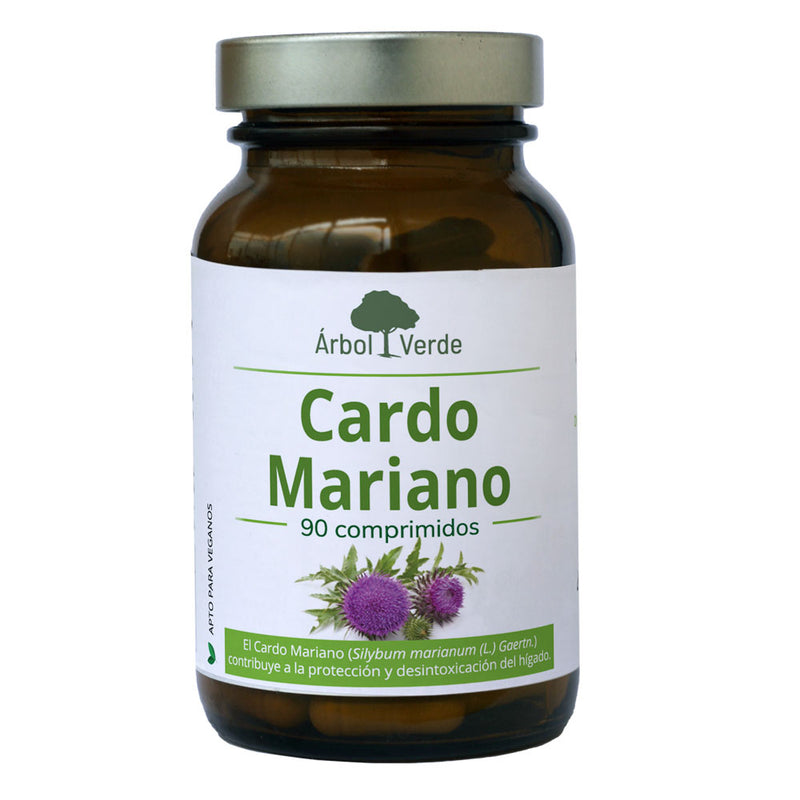 Cardo Mariano - 90 Comprimidos. Árbol Verde. Herbolario Salud Mediterranea