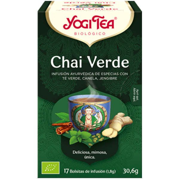 Chai Verde - 17 Filtros. Yogi Tea. Herbolario Salud Mediterranea