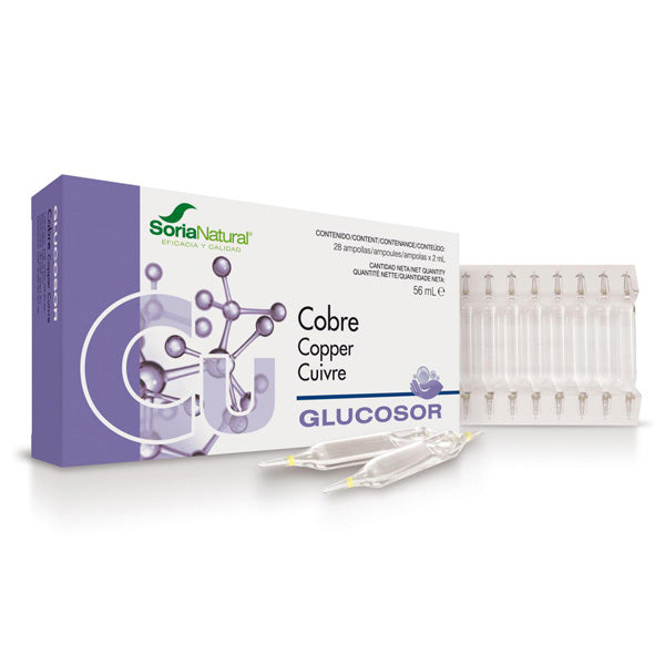 Glucosor Cobre - 28 Ampollas. Soria Natural. Herbolario Salud Mediterranea