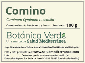 Comino en semillas. Planta en bolsa - 100 gr. Botánica Verde