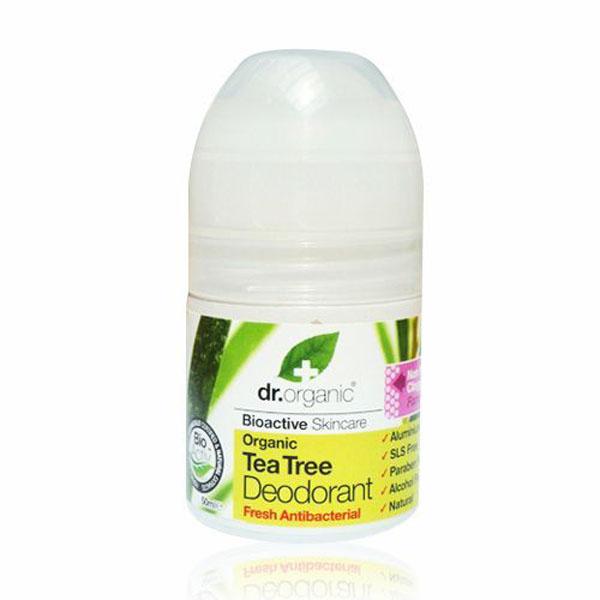 Desodorante Roll On. Árbol del Té - 50 ml. Dr Organic. Herbolario Salud Mediterranea