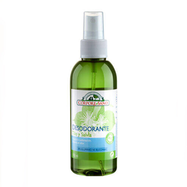 Desodorante en Spray de Tilo y Salvia - 150 ml. Corpore Sano. Herbolario Salud Mediterránea