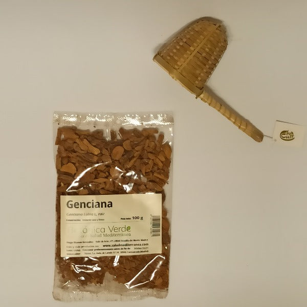 Genciana en raíz. Plantas en bolsa - 100 gr. Botánica Verde