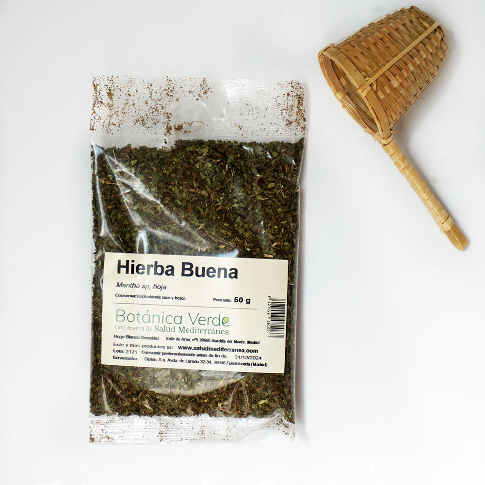 Hierba Buena en hoja. Planta en bolsa - 50 gr. Botánica Verde