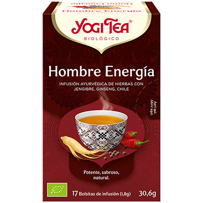 Hombre Energía - 17 Filtros. Yogi Tea. Herbolario Salud Mediterranea
