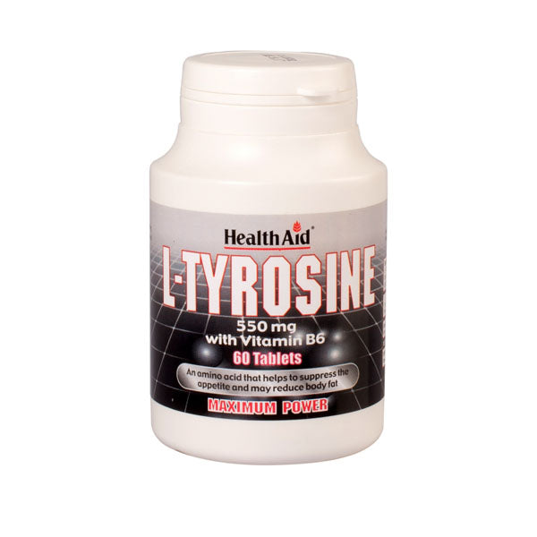 LTyrosine con Vitamina B6 60 Comprimidos. Health Aid