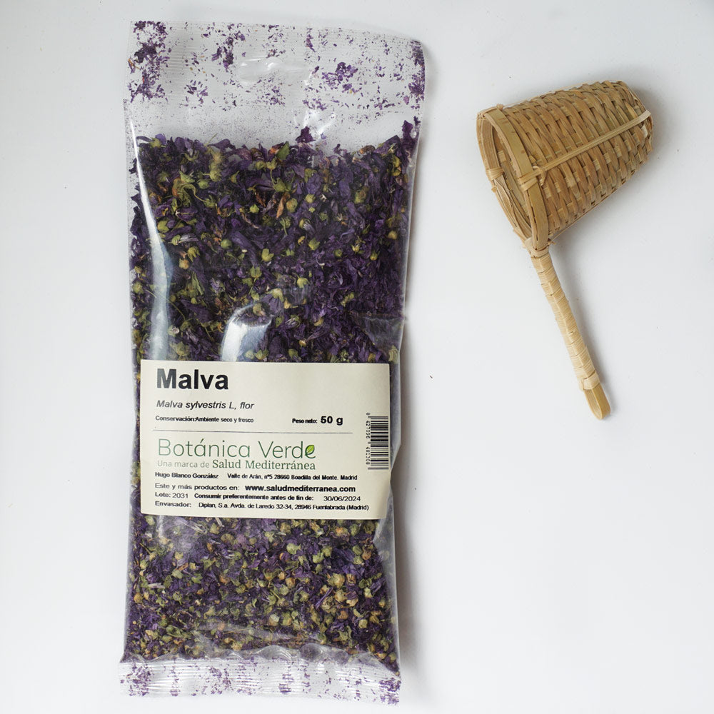Malva en flor. Planta en bolsa - 50 gr. Botánica Verde