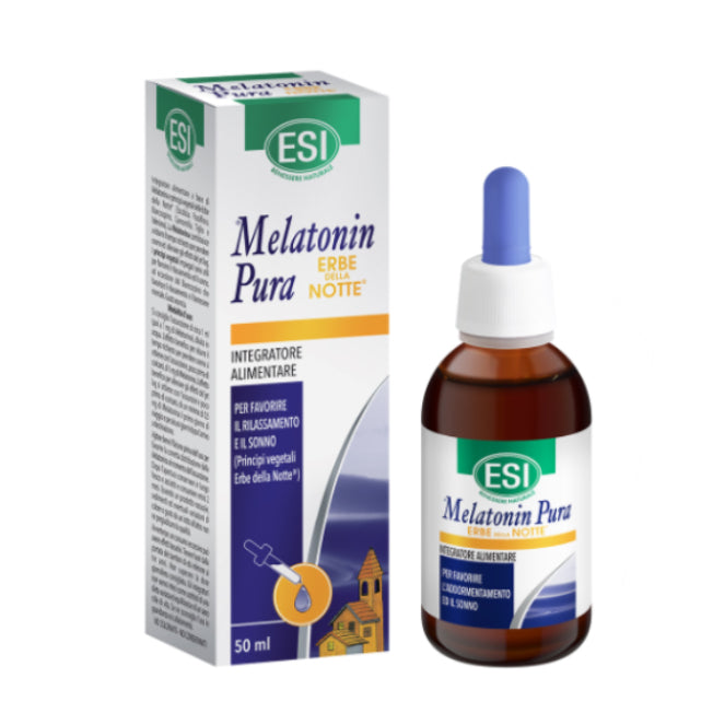 Melatonina Pura 1,9 mg con Hierbas de la Noche Gotas - 50 ml. ESI. Herbolario Salud Mediterranea