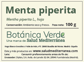 Folha de hortelã. Planta em saco - 100 gr. botânica verde