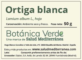Ortiga Blanca. Planta en bolsa - 50 gr. Botánica Verde
