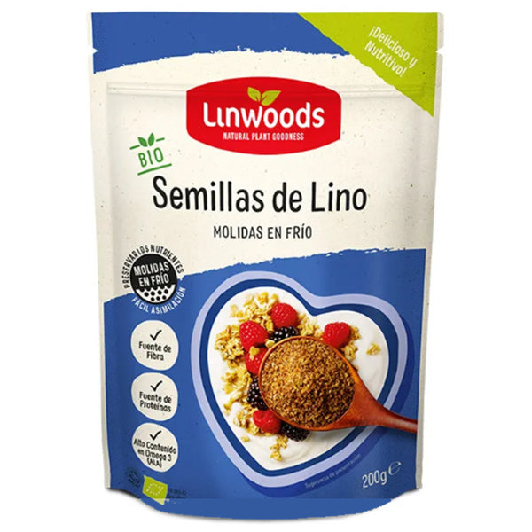 Semillas de Lino - 200 g. Linwoods. Herbolario Salud Mediterranea