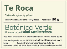 Té Roca. Planta en bolsa - 100 gr. Botánica Verde