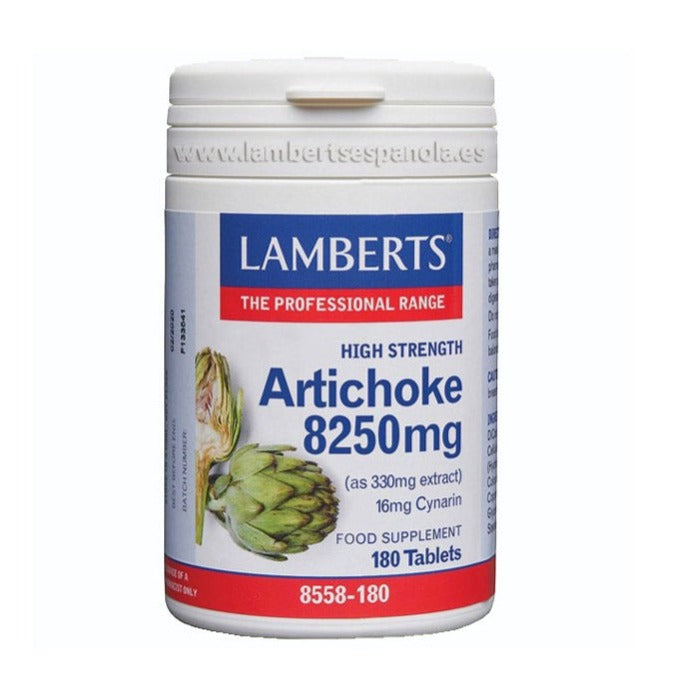 Alcachofa - 180 Tabletas de 8250 mg. Lamberts. Herbolario Salud Mediterranea