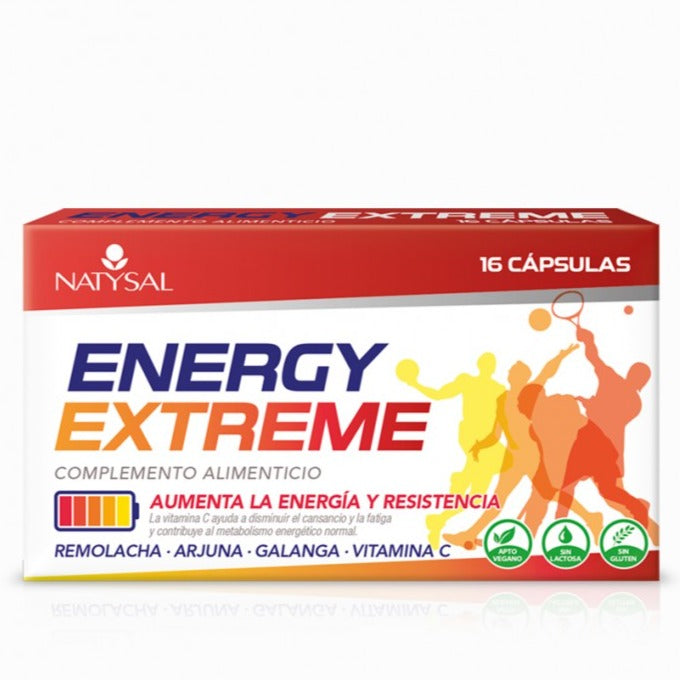 Energy Extreme - 16 Cápsulas. Natysal. Herbolario Salud Mediterranea