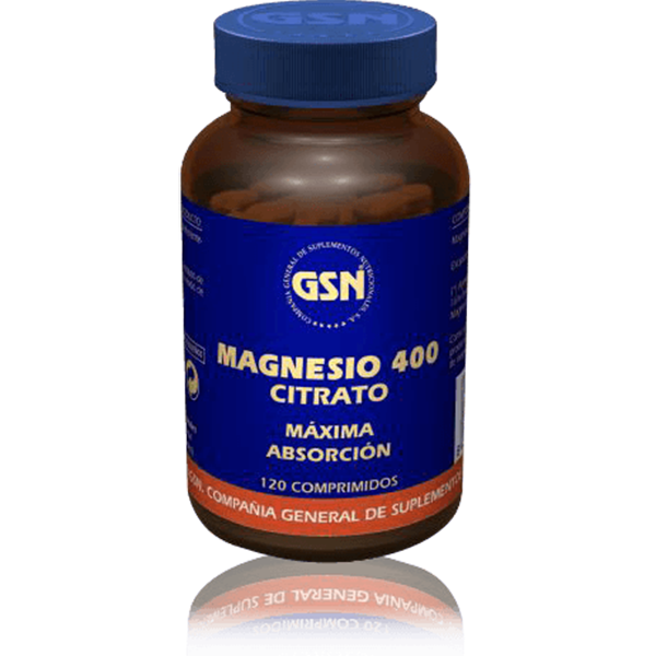 Magnesio 400 Citrato - 120 Comprimidos. GSN. Herbolario Salud Mediterránea