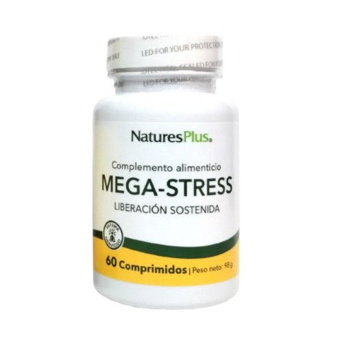 Mega Stress - 60 Comprimidos. Natures Plus. Herbolario Salud Mediterránea