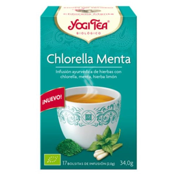 Chlorella Menta - 17 Filtro. Yogi Tea. Herbolario Salud Mediterranea