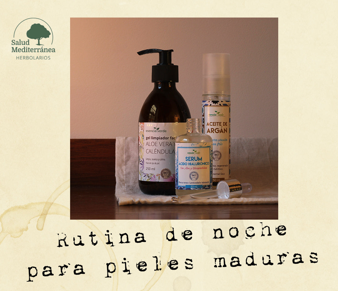 Rutina de noche para pieles maduras