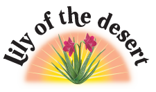 Lily of the Dessert Logotipo. Herbolario Salud Mediterranea