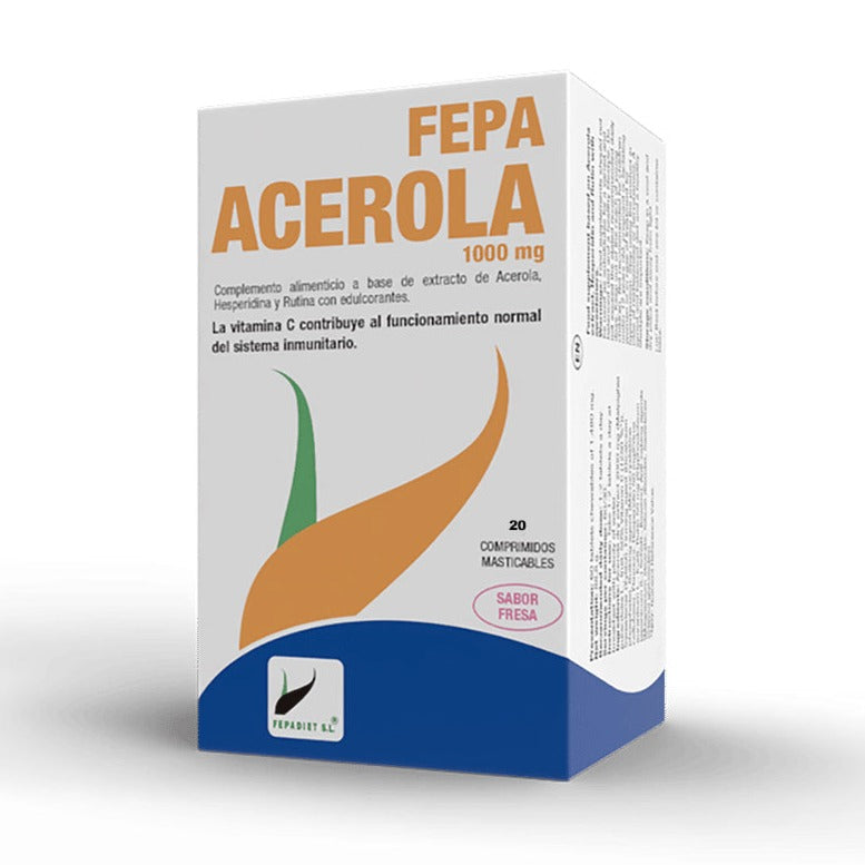 Fepa Acerola 1000 mg - 20 Comprimidos. Fepadiet. Herbolario Salud Mediterranea