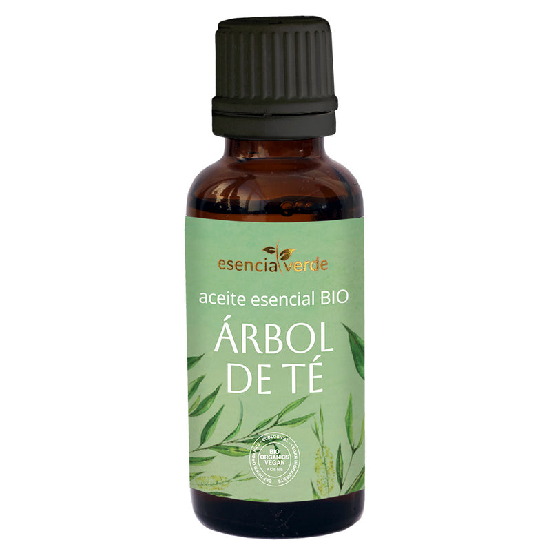 Aceite Esencial de Árbol del Té Ecológico - 30 ml. Esencia Verde. Herbolario Salud Mediterranea